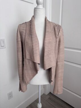 Marciano Beige leather jacket with unique detail